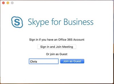 skype for business mac hangs